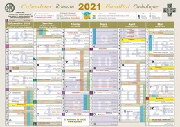 Calendrier familial catholique 2021 - A4