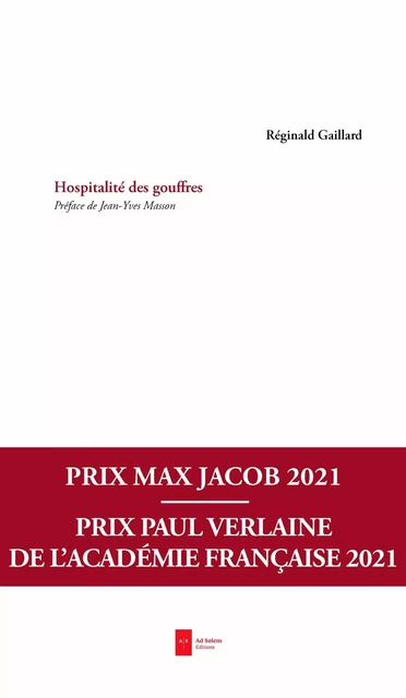 Hospitalité des gouffres - Réginald Gaillard - AD SOLEM