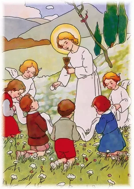 Images saintes communion enfant Jésus par lot de 10 -  Collectif - SAINT JUDE