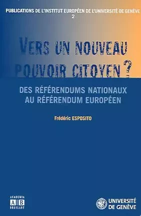 Vers un nouveau pouvoir citoyen ? -  - Academia