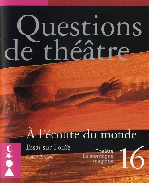 QUESTIONS DE THEATRE N 16 : A L'ECOUTE DU MONDE -  BAEYENS LIEVEN - LANSMAN