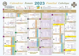 Grand calendrier familial catholique 2023