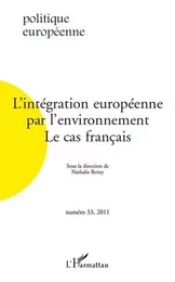 L'intégration européenne par l'environnement