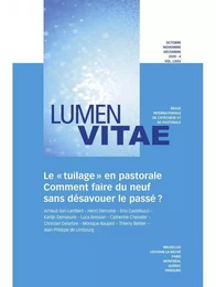 Le « tuilage » en pastorale, revue Lumen Vitae 2020-4 vol 75