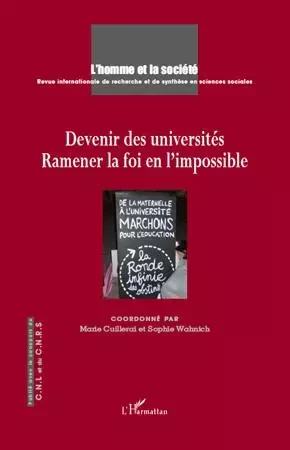 Devenir des universités - Sophie Wahnich, Marie Cuillerai - Editions L'Harmattan