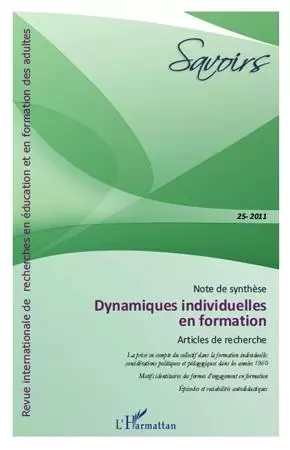 Dynamiques individuelles en formation - Françoise F. Laot, Pascal Cyrot, Fabien Fenouillet, Mokhtar Kaddouri - Editions L'Harmattan