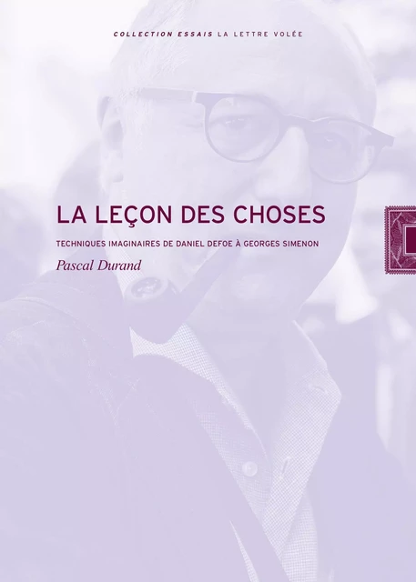 LA LECON DES CHOSES - Pascal DURAND - La lettre volée