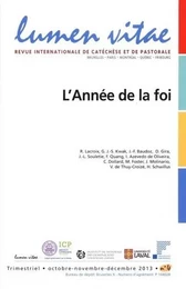 Lumen vitae 2013/4 L'Année de la foi