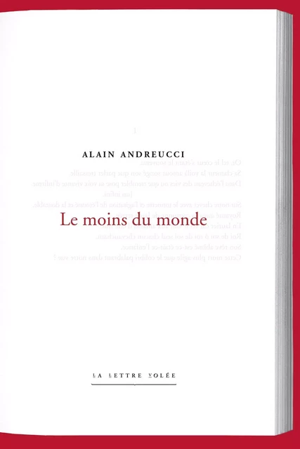 Le Moins du monde - ALAIN ANDREUCCI - La lettre volée