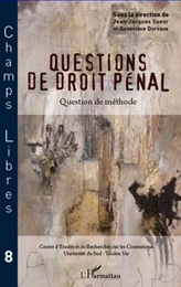 Questions de droit pénal