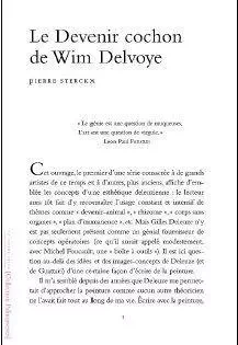 Le Devenir Cochon de Wim Delvoye - Pierre Sterckx - La lettre volée