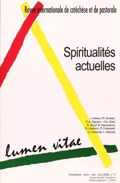 Spiritualités actuelles 2002/2 -  Collectif - LUMEN VITAE