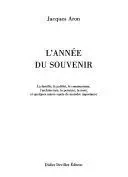 L'ANNEE DU SOUVENIR -  ARON, JACQUES - DIDIER DEVILLEZ