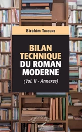 Bilan technique du roman moderne