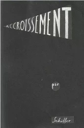 Accroissement diminution accroissement