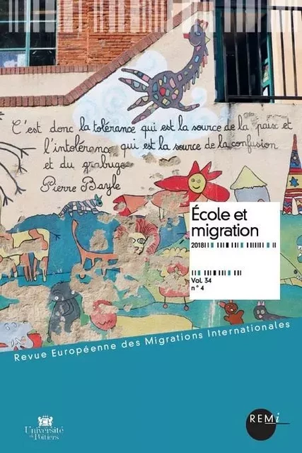 École et migration -  Collectif - UNIV POITIERS