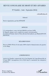 Revue congolaise de droit et des affaires n°9