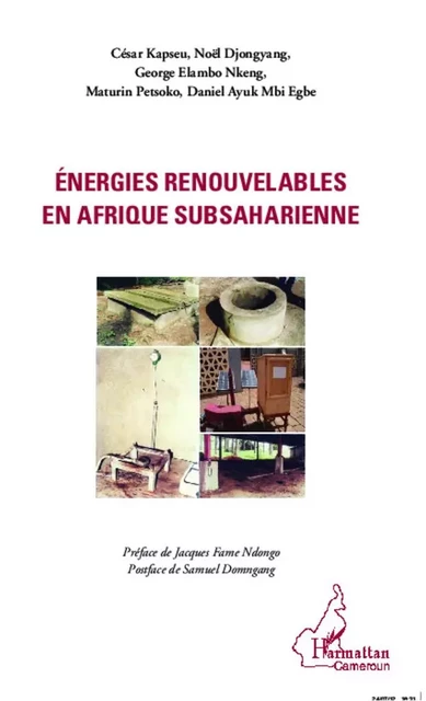 Energies renouvelables en Afrique subsaharienne - Maturin Petsoko, George Elambo Nkeng, Daniel Ayuk Mbi Egbe, César Kapseu, Noël Djongyang - Editions L'Harmattan