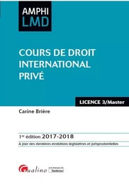 COURS DE DROIT INTERNATIONAL PRIVE