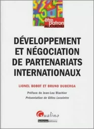 développement et négociation de partenariats internationaux