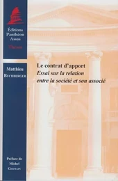 LE CONTRAT D'APPORT