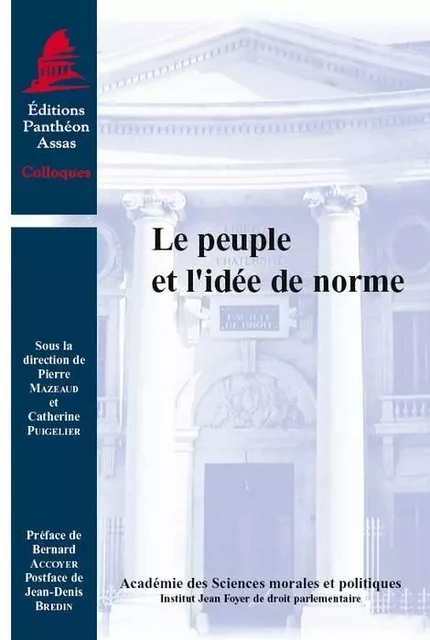 LE PEUPLE ET L'IDÉE DE NORME -  Collectif - PANTHEON ASSAS