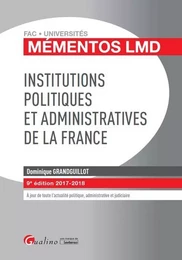 INSTITUTIONS POLITIQUES ET ADMINISTRATIVES DE LA FRANCE 9EME EDITION