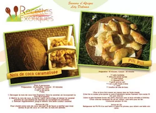 Carte Postale Gourmande Recettes Exotiques - Lily Dakoma - RECETTES EXOTIQ