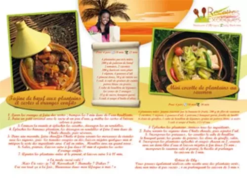 Carte Postale  Recettes Exotiques - Lily Dakoma - RECETTES EXOTIQ