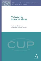 ACTUALITÉS DE DROIT PÉNAL