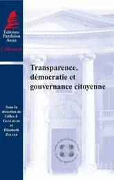 TRANSPARENCE, DÉMOCRATIE ET GOUVERNANCE CITOYENNE