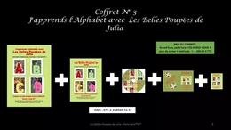 COFFRET N°3 J'APPRENDS L'ALPHABET AVEC LES BELLES POUPEES DE JULIA