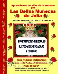 Libro N°4 Aprendiendo los días de la Semana con Las Bellas Muñecas de Julia