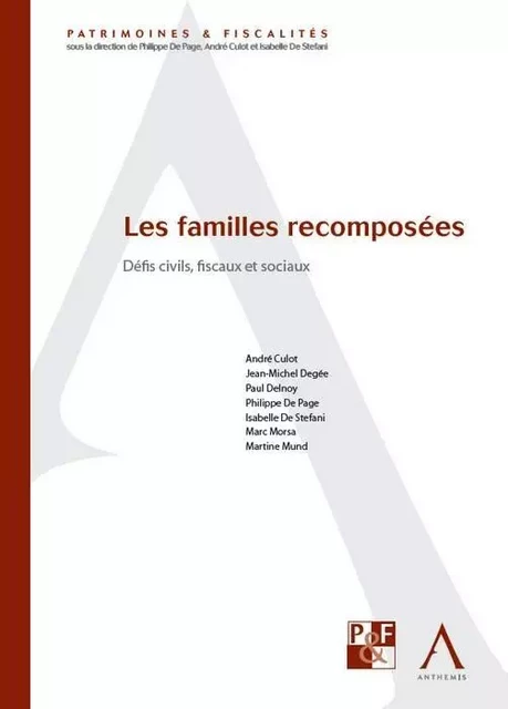 les familles recomposées - de page p. Culot a. - ANTHEMIS