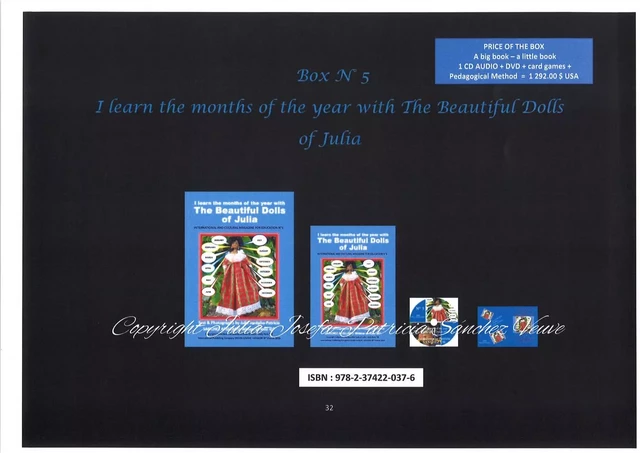 BOX N°5 I LEARN THE MONTHS OF THE YEAR WITH THE BEAUTIFUL DOLLS OF JULIA - JULIA J.P. SANCHEZ - CROIRE SAVOIR