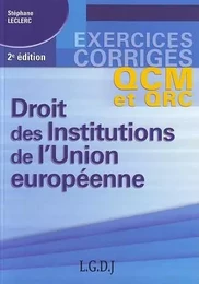 droit des institutions de l'union européenne - 2ème édition