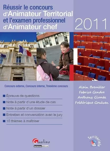 réussir le concours d'animateur territorial et l'examen professionnel d'animateu - gendre f. Breuiller a. - GUALINO