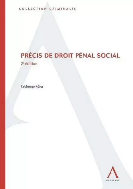 PRÉCIS DE DROIT PÉNAL SOCIAL - 2ÈME ÉDITION -  KÉFER F. - ANTHEMIS