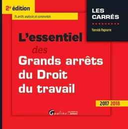 L'ESSENTIEL DES GRANDS ARRETS DU DROIT DU TRAVAIL, 2ED