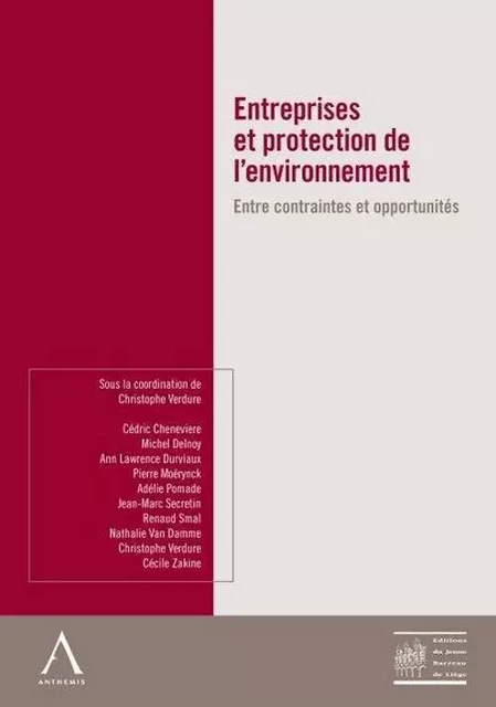 entreprises et protection de l'environnement -  Collectif - ANTHEMIS