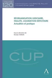 RÉORGANISATION JUDICIAIRE, FAILLITE, LIQUIDATION DÉFICITAIRE - ACTUALITÉS ET PRA