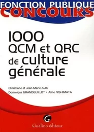 1000 qcm et qrc de culture générale