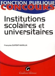 LES INSTITUTIONS SCOLAIRES ET UNIVERSITAIRES