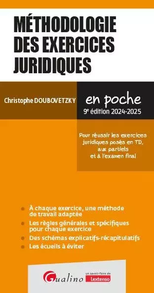 Méthodologie des exercices juridiques - Christophe Doubovetzky - GUALINO