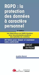 RGPD : la protection des données à caractère personnel