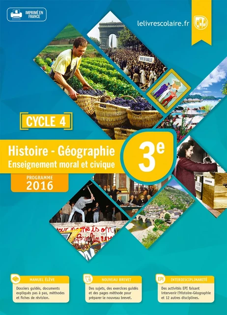 Histoire-Géographie-EMC 3e, édition 2016 -  Lelivrescolaire.fr - LELIVRESCOLAIRE