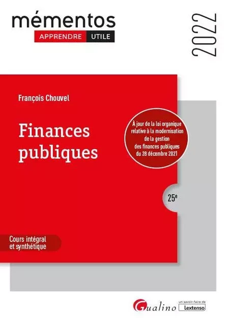 Finances publiques - François Chouvel - GUALINO