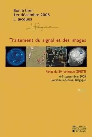 TRAITEMENT DU SIGNAL ET DES IMAGES -  GRETSI - PU LOUVAIN