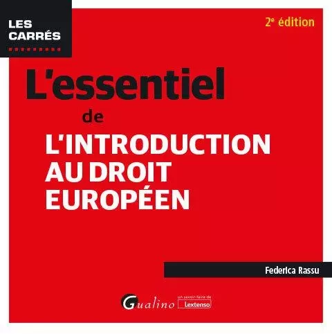 L'essentiel de l'introduction au droit européen - Federica Rassu - GUALINO