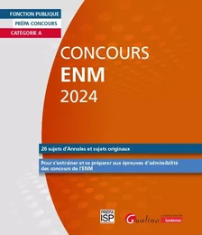 Concours ENM 2024